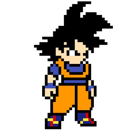 Pixilart - 8-bit goku by Powerful-Pickle