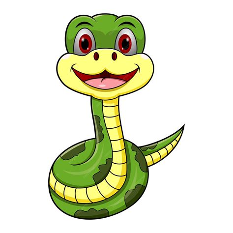 Premium Vector | Cartoon cute happy snake smile