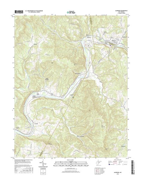 MyTopo Alderson, West Virginia USGS Quad Topo Map