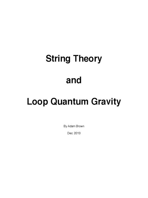 string theory vs loop quantum gravity | Quantum Mechanics | String Theory