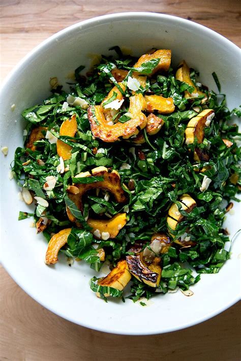 Raw Collard Greens Salad with Delicata Squash | Alexandra's Kitchen ...