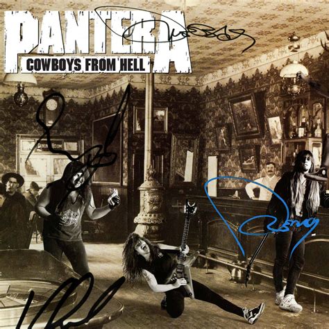 Pantera Cowboys From Hell Platinum LP Limited Signature Edition Studio - RARE-T