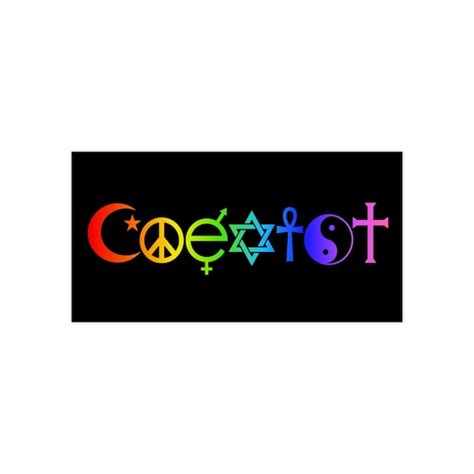 Coexist Bumper Stickers - Etsy