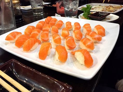 Salmon on salmon : sushi