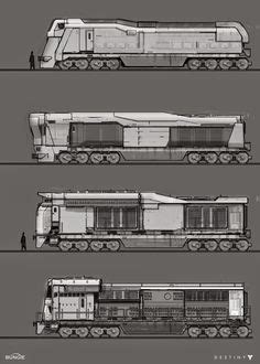 24 Sci Fi Train Art ideas | train art, train, dieselpunk