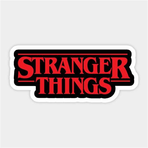 Band Stickers, Cool Stickers, Printable Stickers, Stranger Things Logo, Stranger Things Netflix ...