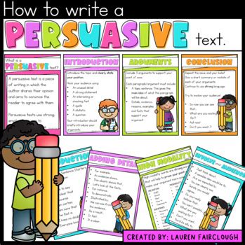 Persuasive Writing Posters by Lauren Fairclough | TpT