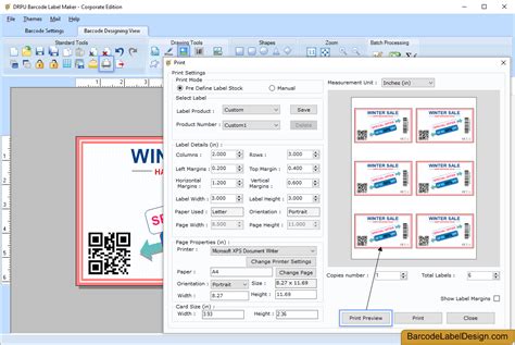 Barcode Label Design Software - Corporate Edition screenshots to generate barcode