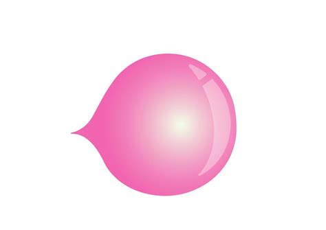 Bubble gum balloon. Blowing bubble gum vector illustration 5721412 Vector Art at Vecteezy