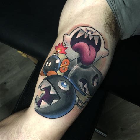 Fresh Mario Themed Tattoo done by Joe Friedman @ Blacksails Studio in ...