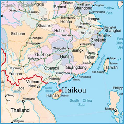 Haikou Map - TravelsFinders.Com