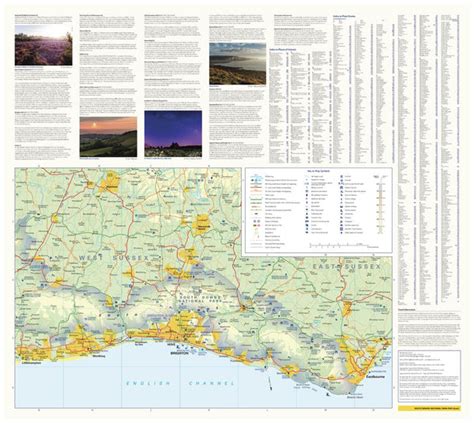 South Downs National Park Map - East by Collins