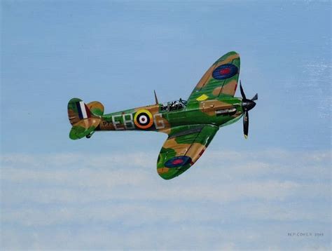 Supermarine Spitfire MkIIa - Nicholas Peter Coker: Aviation Artist ...