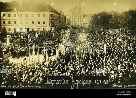 English: congress fall of Austria Hungary 1918 celebration . 18 October ...