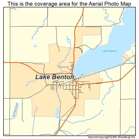 Aerial Photography Map of Lake Benton, MN Minnesota