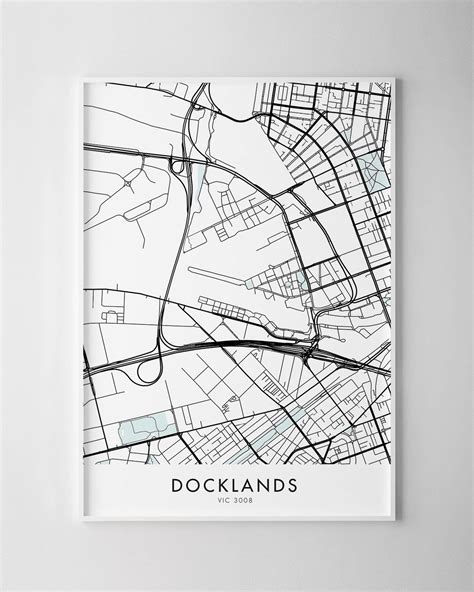 Melbourne – Docklands Map Print - Chelsea Chelsea