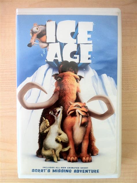 Ice Age (VHS, 2002, Includes Bonus Short "Scrat's Mising Adventure")