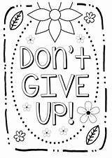 Affirmations Dont Give Up coloring Page  Download Print Or Color sketch template