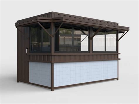 Simple Outdoor Kiosk Design Food Booth Used For Outside