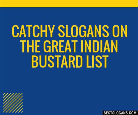 100+ Catchy On The Great Indian Bustard Slogans 2024 + Generator ...