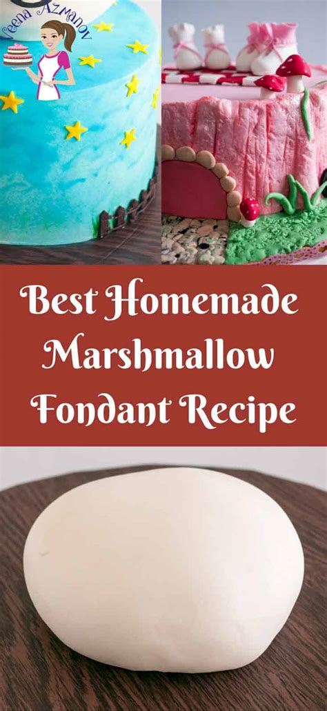 Best Homemade Marshmallow Fondant Recipe - Veena Azmanov