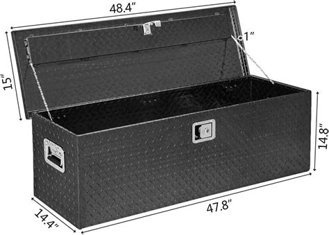 Buy TUFFIOM 48 inch Heavy Duty Aluminum Truck Tool Box, Diamond Plate ...