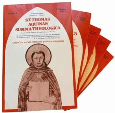 St. Thomas Aquinas Summa Theologica (5 volume set) by Thomas Aquinas ...