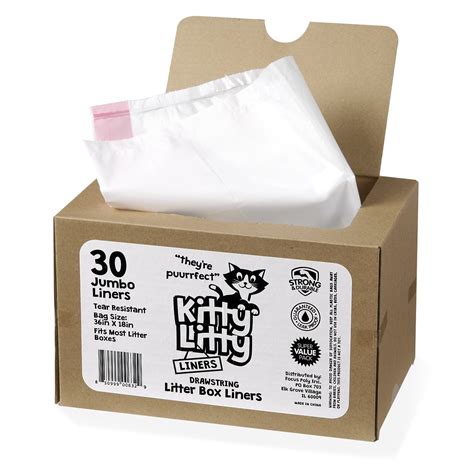 Cat Litter Box Liners 30 Count Drawstring Cat Waste Liners - Walmart.com