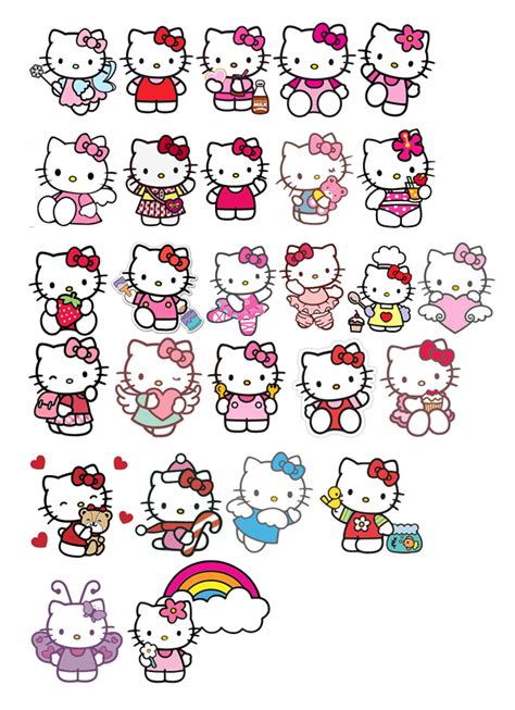 Hello Kitty stickers printable | Hello kitty printables, Hello kitty ...