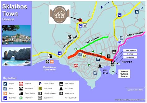 Skiathos Maps | Dajon Luxury Apartments