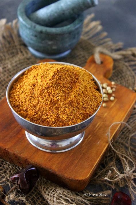 Sambar Powder Recipe - PRIYA KITCHENETTE