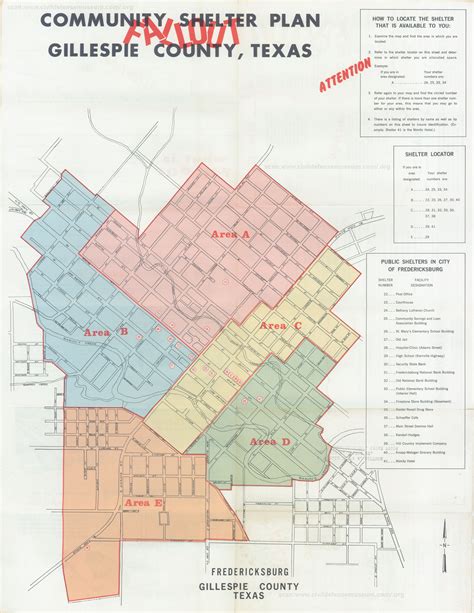 Civil Defense Museum - Community Fallout Shelter Plans - Gillespie ...