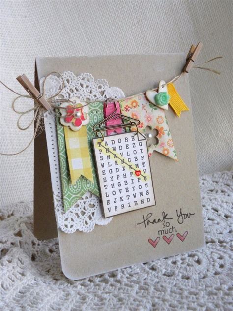 tarjeta con adornos Cool Cards, Diy Cards, Karten Diy, Beautiful Handmade Cards, Pocket Cards ...