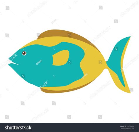 Colorful Silhouette Sea Fish Blue Fins Stock Vector (Royalty Free) 530564326 | Shutterstock