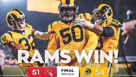 Monday Night Football Game Between Rams and Chiefs Becomes Instant Classic: Twitter Reacts - The ...