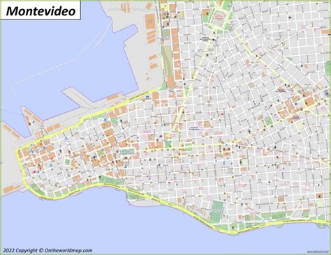 Montevideo Map | Uruguay | Detailed Maps of Montevideo