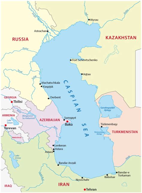 The Caspian Sea is set to fall by 9 metres or more this century – an ...