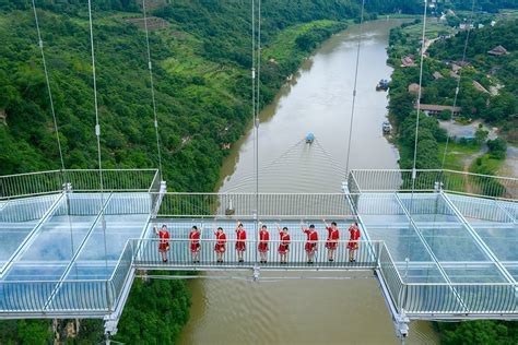 Glass Bridge in Huangchuan Three Gorges Scenic Area – ARQA