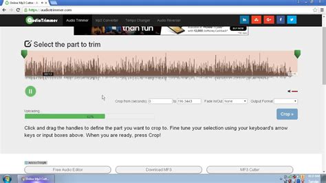 online audio cutter - YouTube