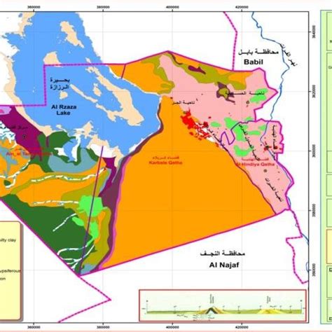 Geological Map of Karbala [4] | Download Scientific Diagram