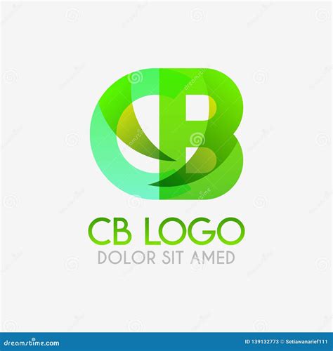 The CB Logo with Striking Colors and Gradations, Modern and Simple for ...