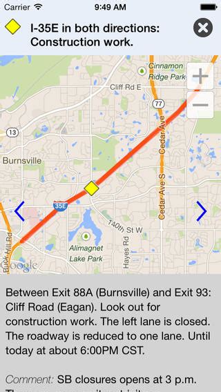 Minnesota 511 app review: the Minnesota Department of Transportation's official traffic and ...