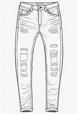 Jeans Coloring Page sketch template
