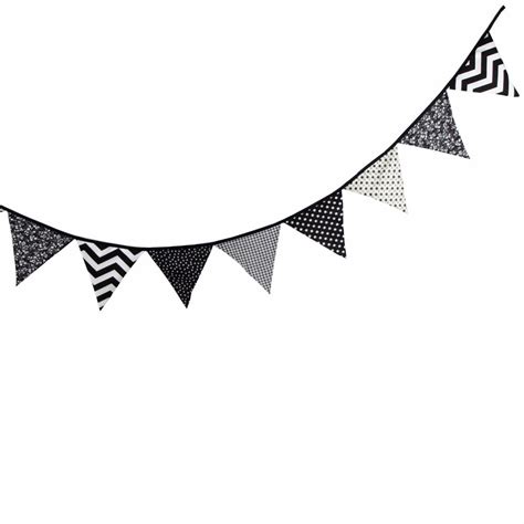 Transparent Background Pennant Banner Clipart Black And White / Find ...