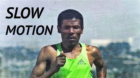 Haile Gebrselassie Running in Slow Motion (Barefoot & Shod) | Kinetic ...