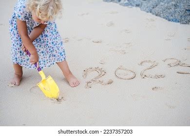 Concept New 2023 Child Barefoot On Stock Photo 2237357203 | Shutterstock