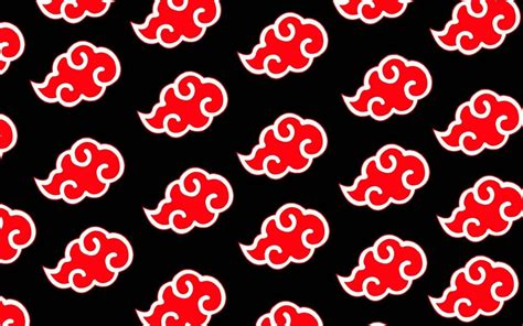 Download Red Akatsuki Cloud Pattern Wallpaper | Wallpapers.com