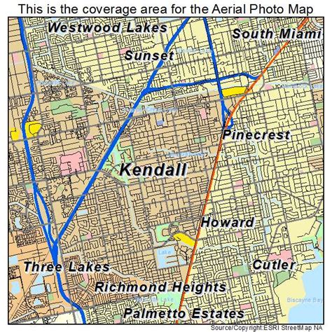 Aerial Photography Map of Kendall, FL Florida