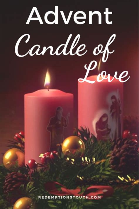 Advent: The Candle of Love | Advent candles, Candles, Advent wreath