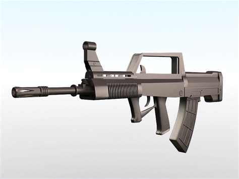 QBZ-95 Chinese Assault Rifle 3d model 3ds Max files free download - CadNav